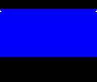 A black square with a blue rectangle in the middle.
